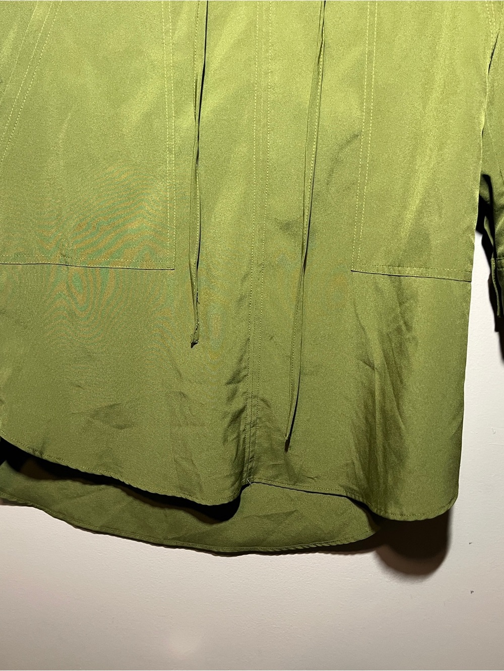 Shore to Summit Avocado Green Utility Shirt Dress Large - Picture 3 of 12